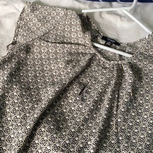 Printed Cap Sleeve Blouse